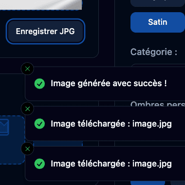 Exportez vos visuels
